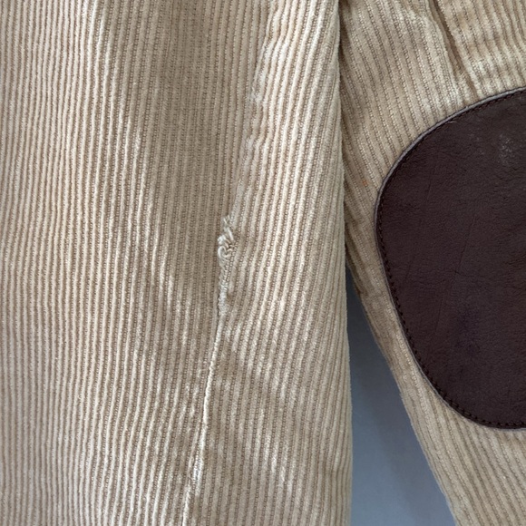Janie and Jack Tan Corduroy Blazer Brown Faux Leather Elbow Pads. 18-24 Months - Picture 8 of 10
